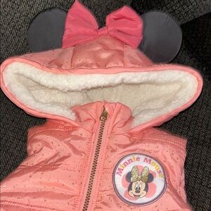 Disney Minnie Mouse Pink Puffer Jacket for Kids